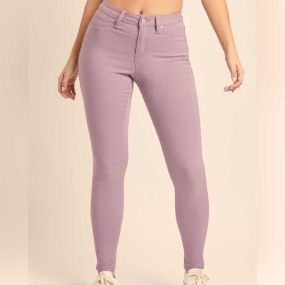 Ymi hyperstretch jeggings - colour orchid.